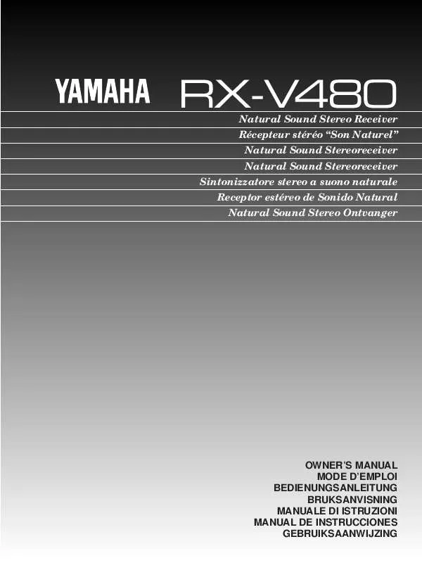 Mode d'emploi YAMAHA RX-V480