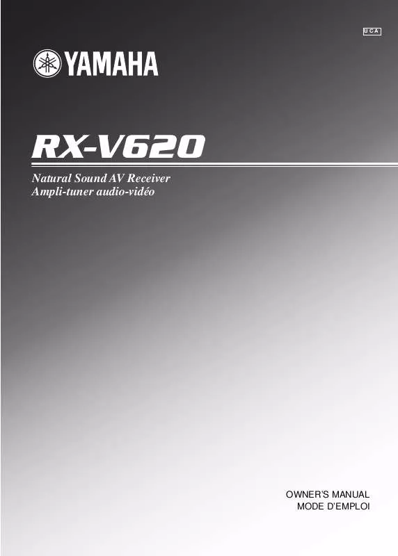 Mode d'emploi YAMAHA RX-V620