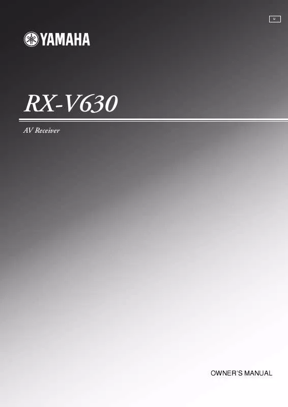Mode d'emploi YAMAHA RX-V630