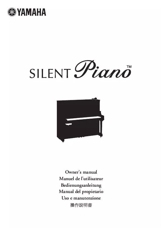Mode d'emploi YAMAHA SILENT PIANO-SG TYPE-