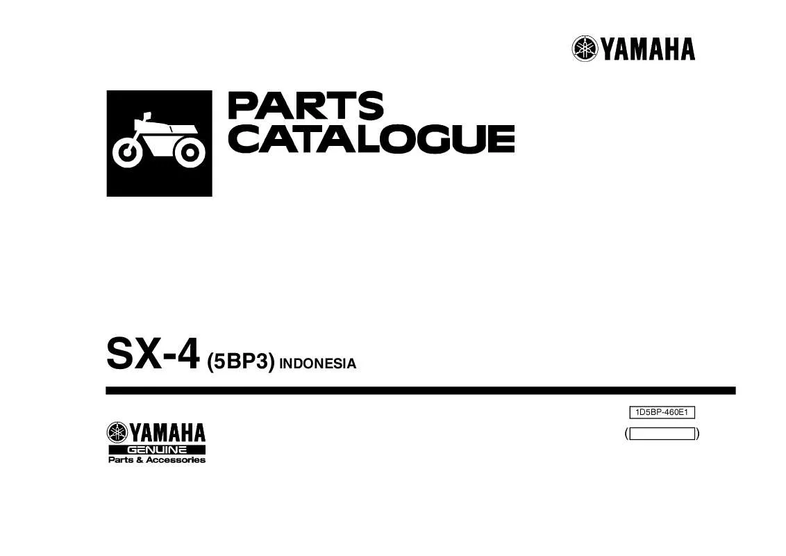 Mode d'emploi YAMAHA SX-4