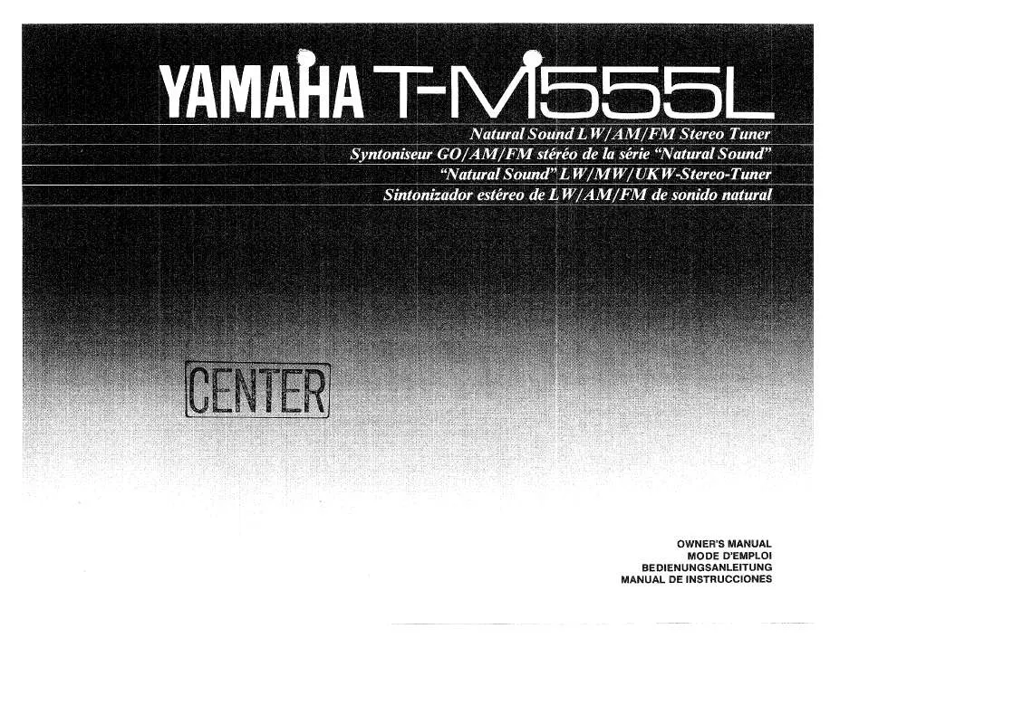 Mode d'emploi YAMAHA T-M555L