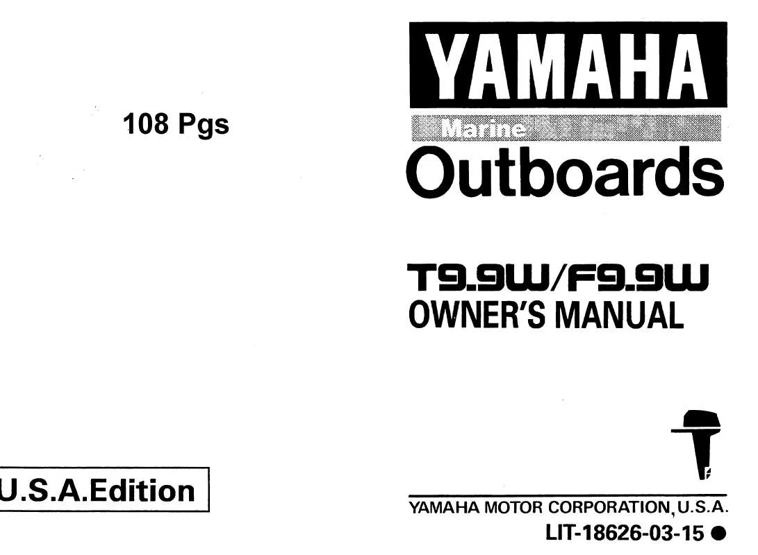 Mode d'emploi YAMAHA T9.9HP-1998