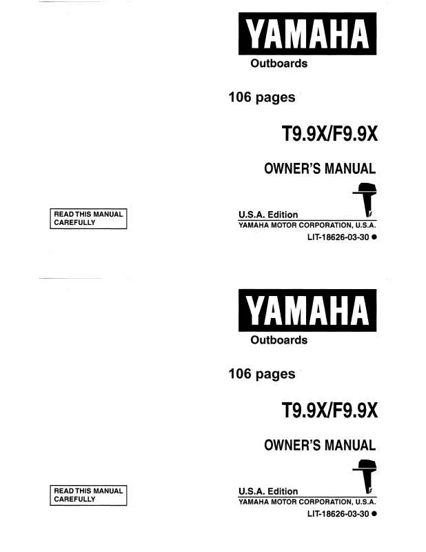 Mode d'emploi YAMAHA T9.9HP-1999