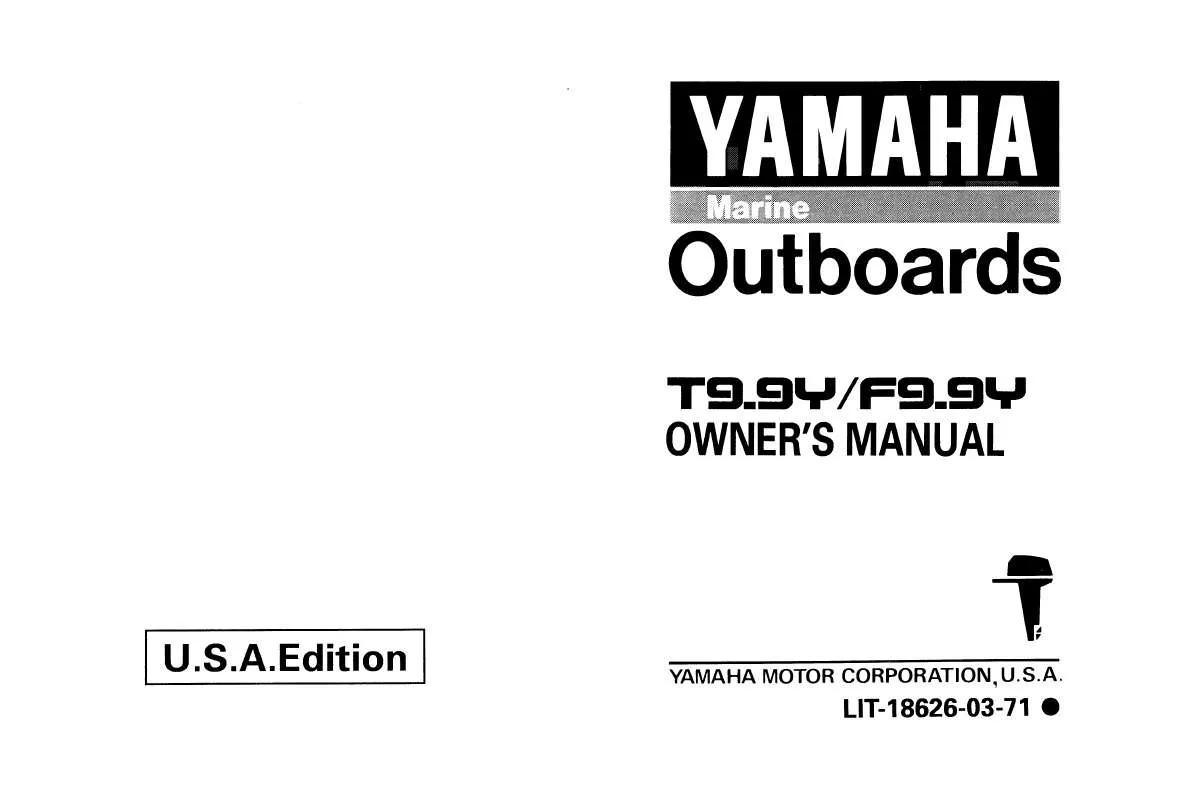 Mode d'emploi YAMAHA T9.9HP-2000