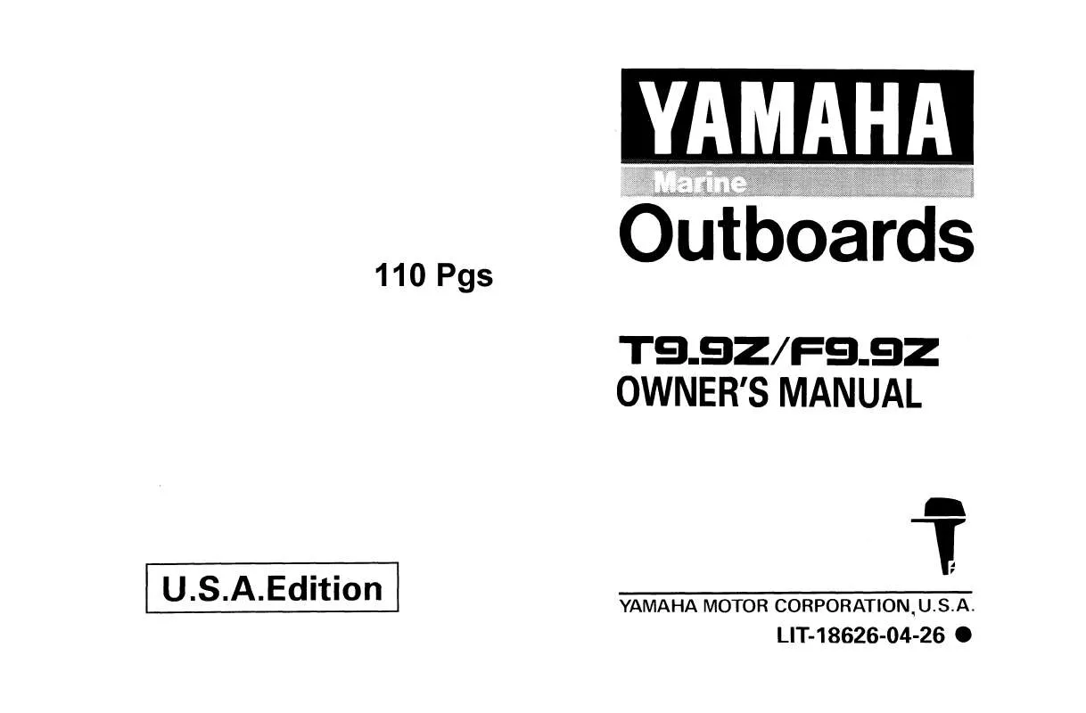 Mode d'emploi YAMAHA T9.9HP-2001