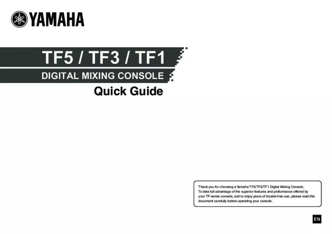 Mode d'emploi YAMAHA TF5/TF3/TF1