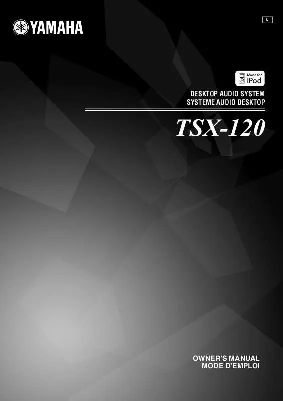 Mode d'emploi YAMAHA TSX-120