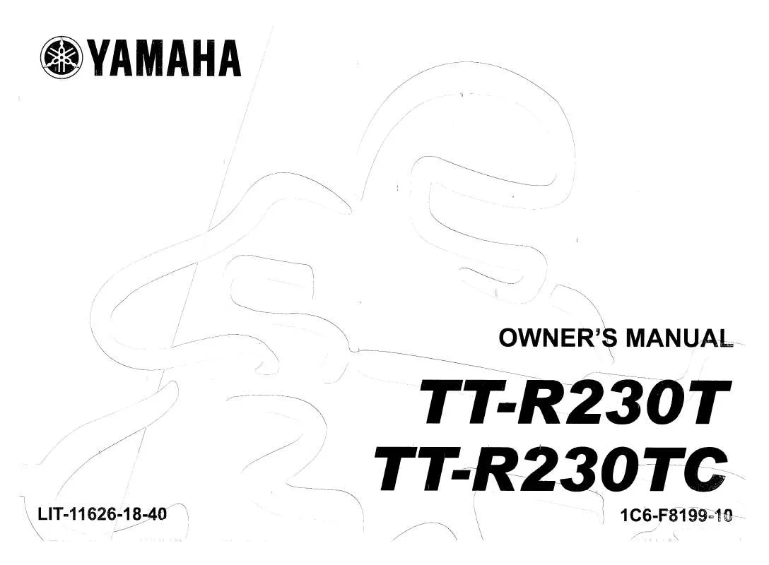 Mode d'emploi YAMAHA TTR230-2005