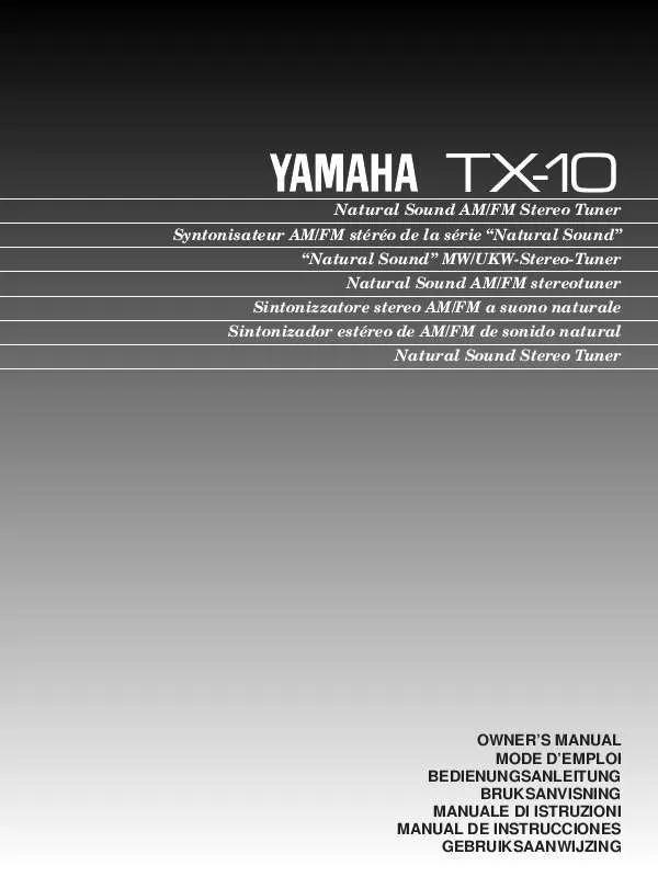 Mode d'emploi YAMAHA TX-10