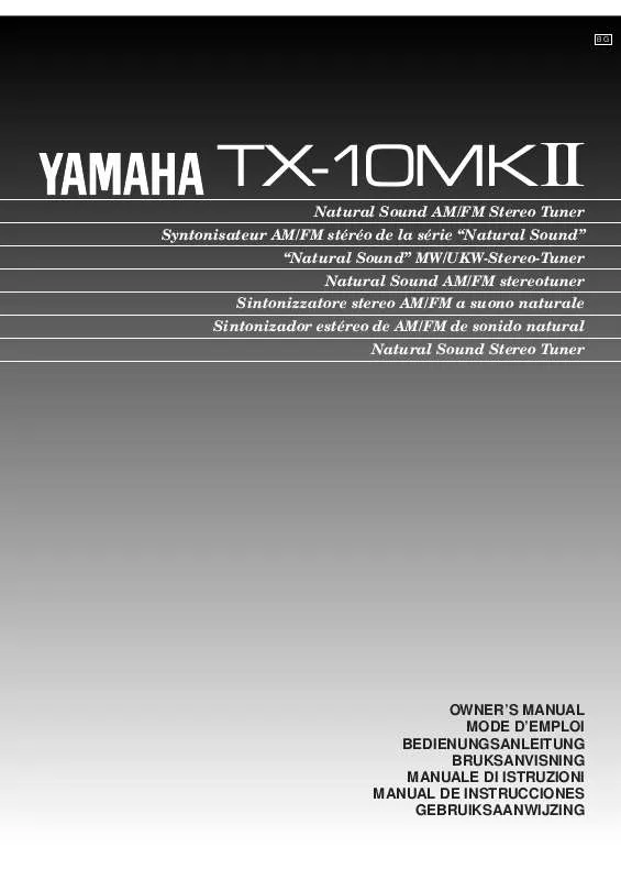 Mode d'emploi YAMAHA TX-10MKII