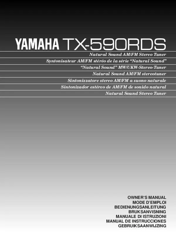 Mode d'emploi YAMAHA TX-590RDS