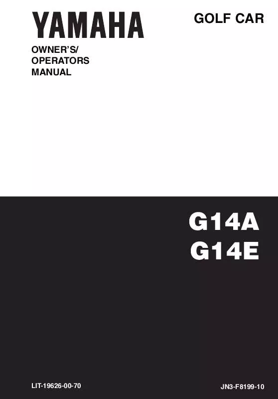 Mode d'emploi YAMAHA ULTIMA GAS-G14-A-1995