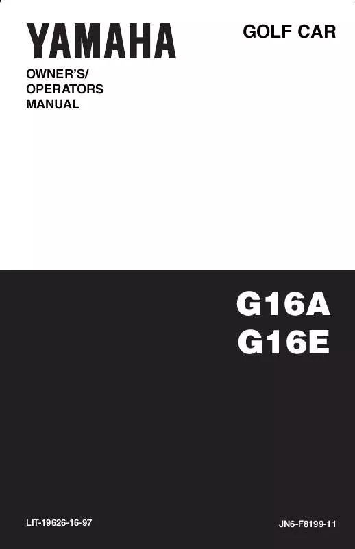 Mode d'emploi YAMAHA ULTIMA GAS-G16-A-1996