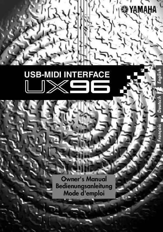 Mode d'emploi YAMAHA UX96E