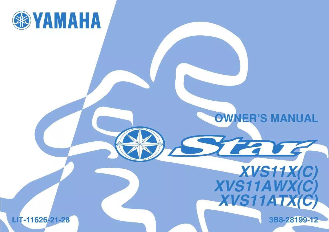 Mode d'emploi YAMAHA V STAR 1100 CLASSIC-2008