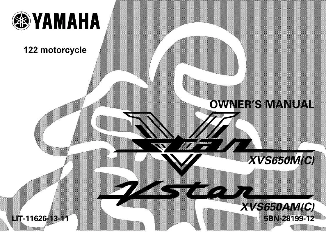 Mode d'emploi YAMAHA V STAR CLASSIC-2000