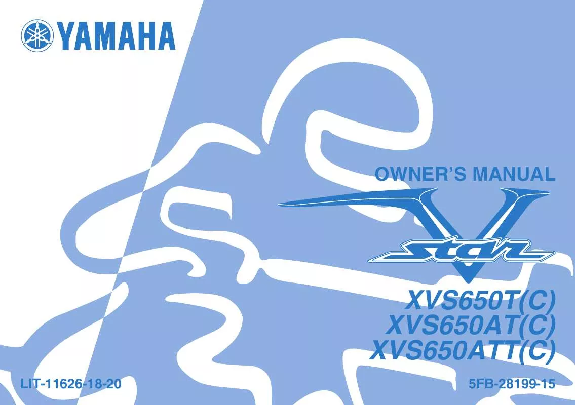 Mode d'emploi YAMAHA V STAR CLASSIC-2005