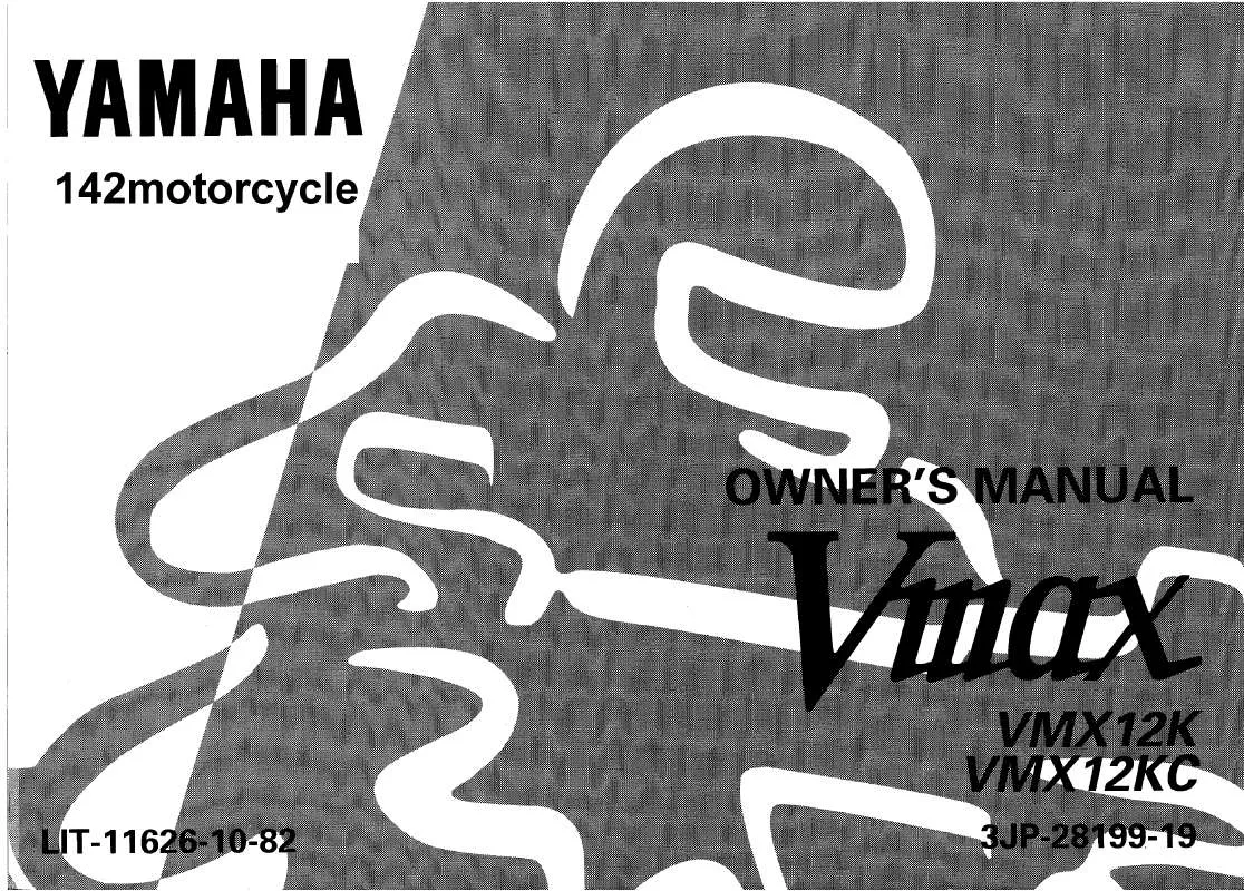 Mode d'emploi YAMAHA V-MAX-1998
