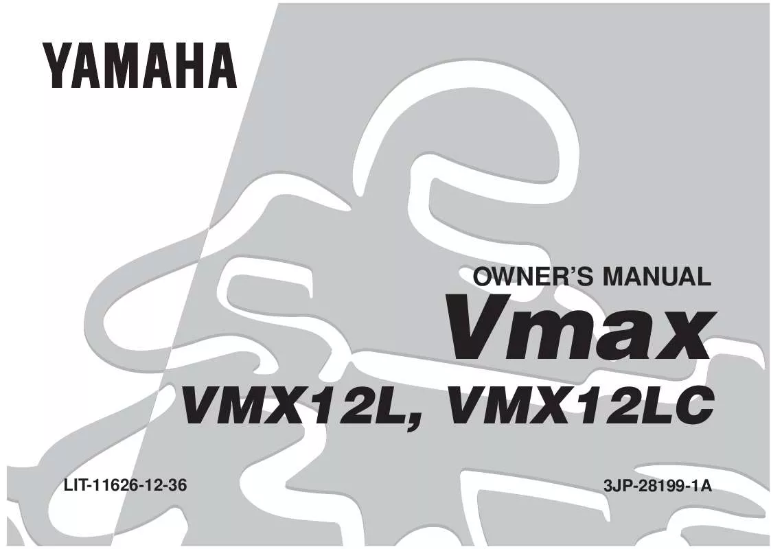 Mode d'emploi YAMAHA V-MAX-1999