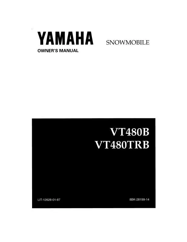Mode d'emploi YAMAHA VENTURE TR-1998