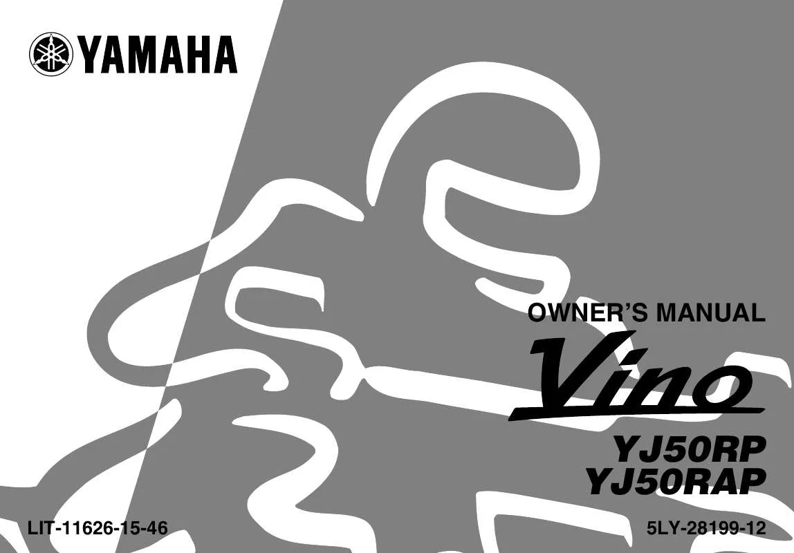 Mode d'emploi YAMAHA VINO CLASSIC-2002