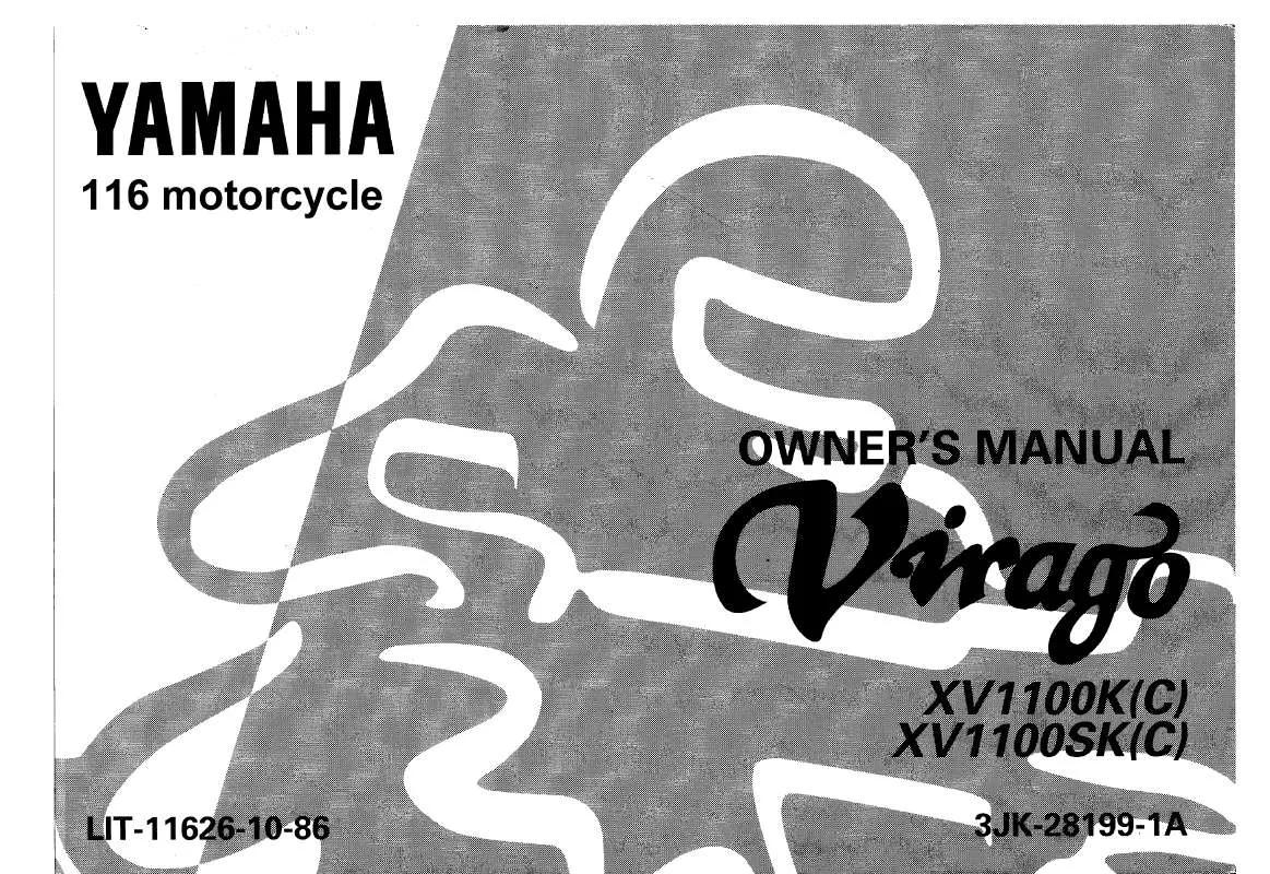 Mode d'emploi YAMAHA VIRAGO 1100-1998
