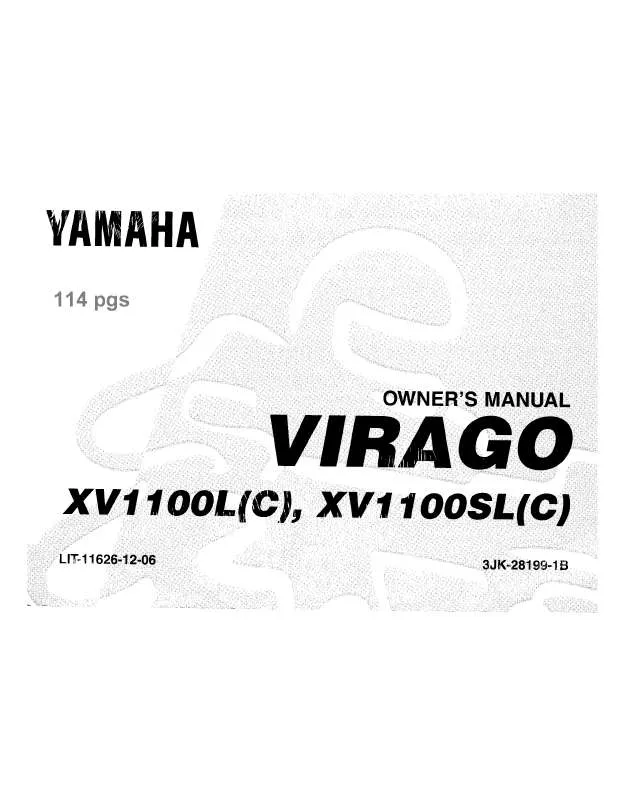 Mode d'emploi YAMAHA VIRAGO 1100-1999