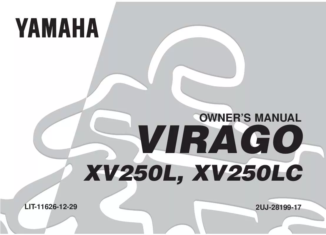 Mode d'emploi YAMAHA VIRAGO 250-1999