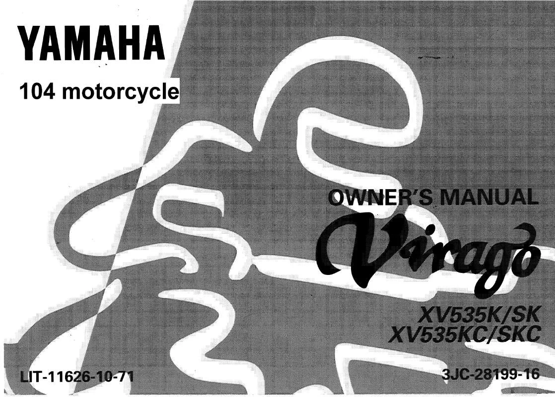 Mode d'emploi YAMAHA VIRAGO 535-1998
