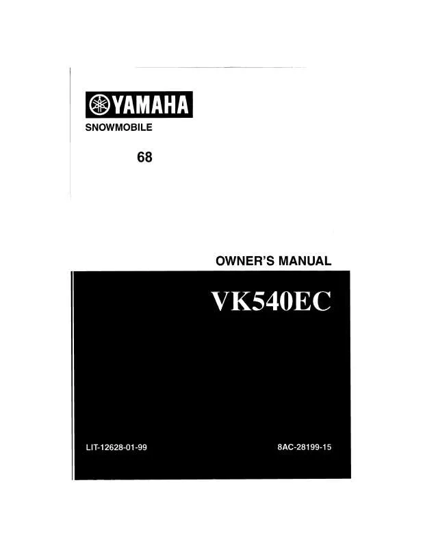 Mode d'emploi YAMAHA VK 540 LLL-1999