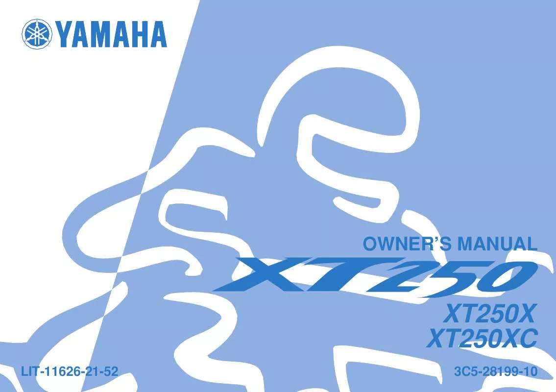 Mode d'emploi YAMAHA XT250-2008