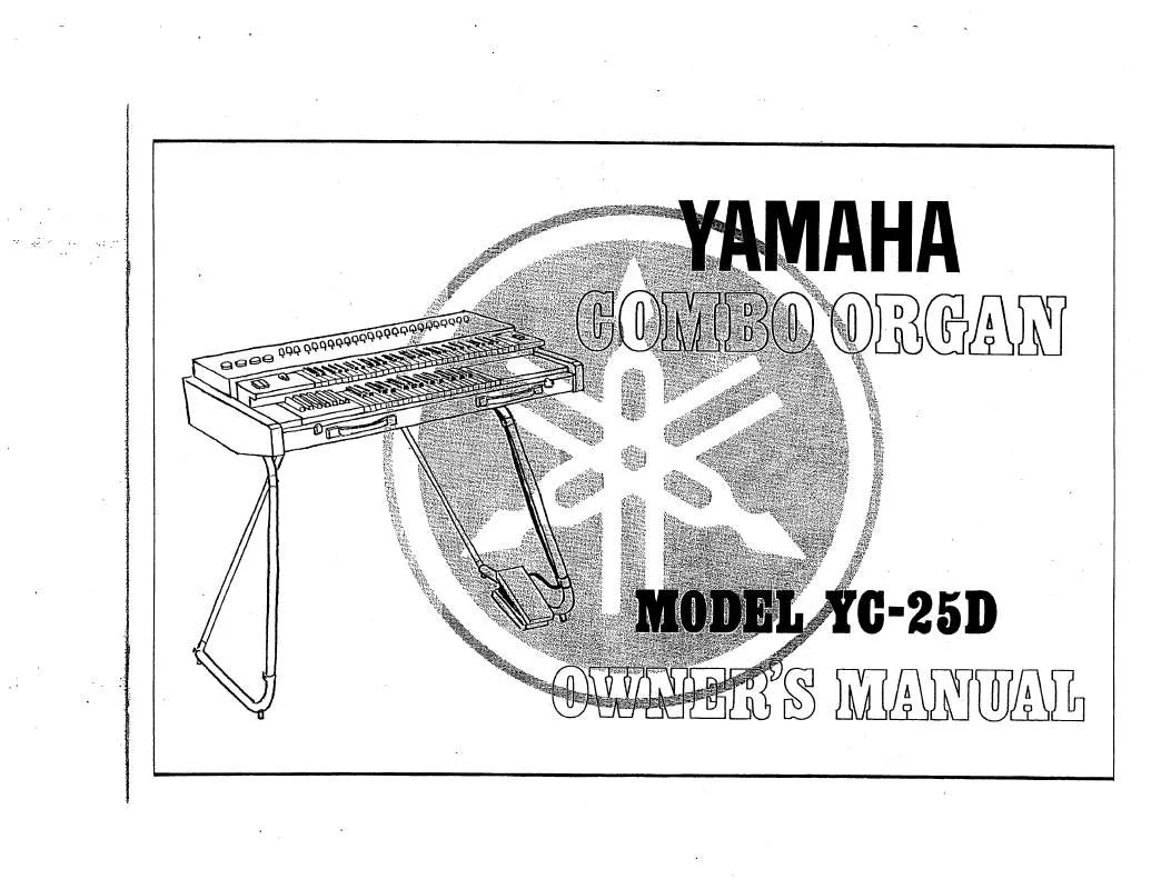 Mode d'emploi YAMAHA YC-25D