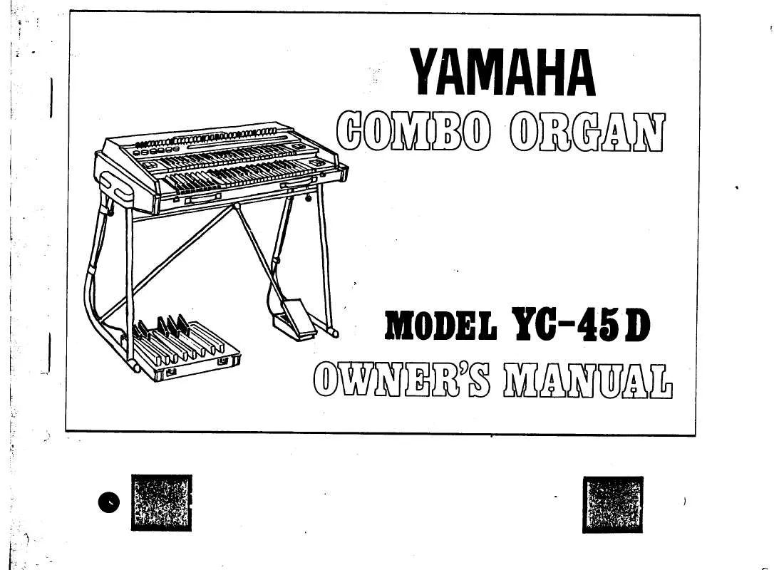 Mode d'emploi YAMAHA YC-45D