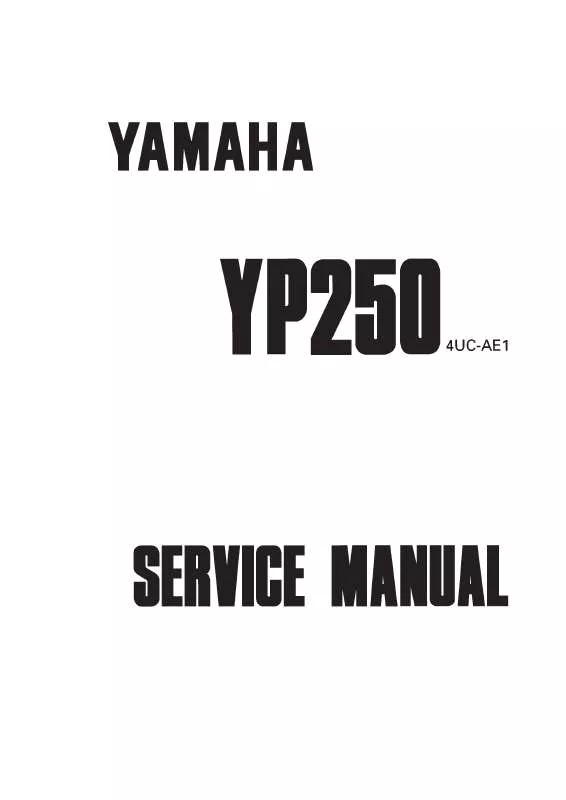 Mode d'emploi YAMAHA YP250