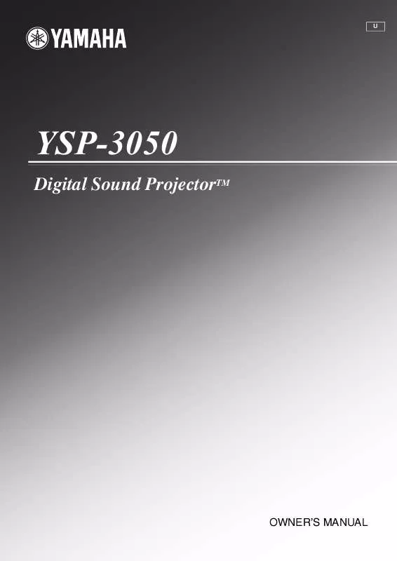 Mode d'emploi YAMAHA YSP-3050