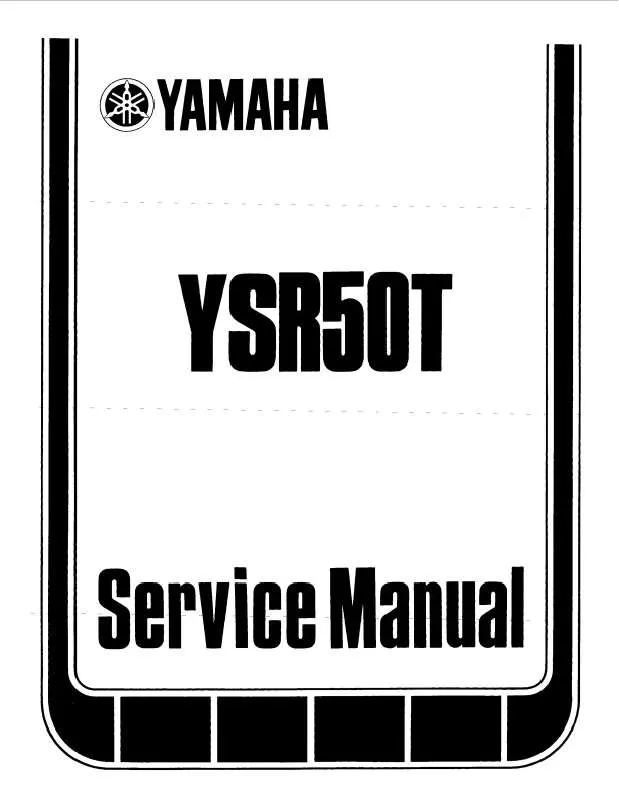 Mode d'emploi YAMAHA YSR50T