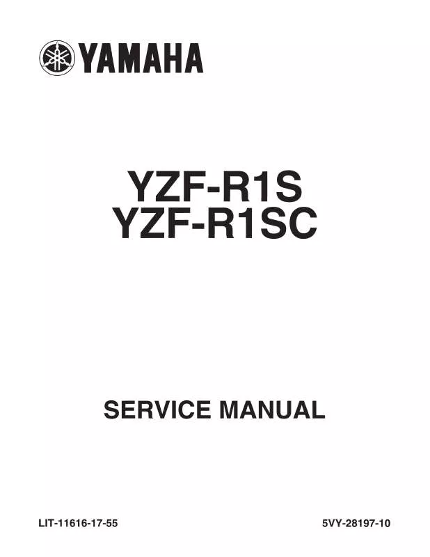 Mode d'emploi YAMAHA YZF-R1S