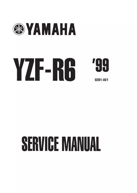 Mode d'emploi YAMAHA YZF-R6 99