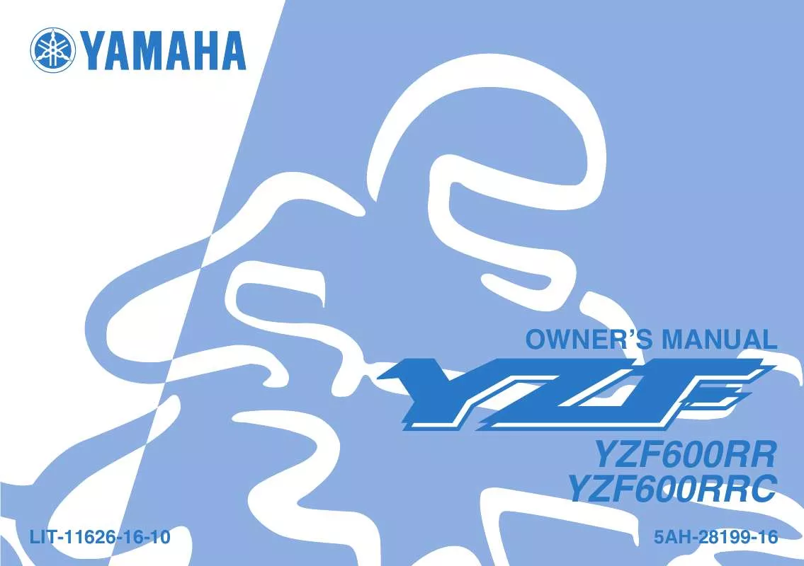 Mode d'emploi YAMAHA YZF-600R-2003