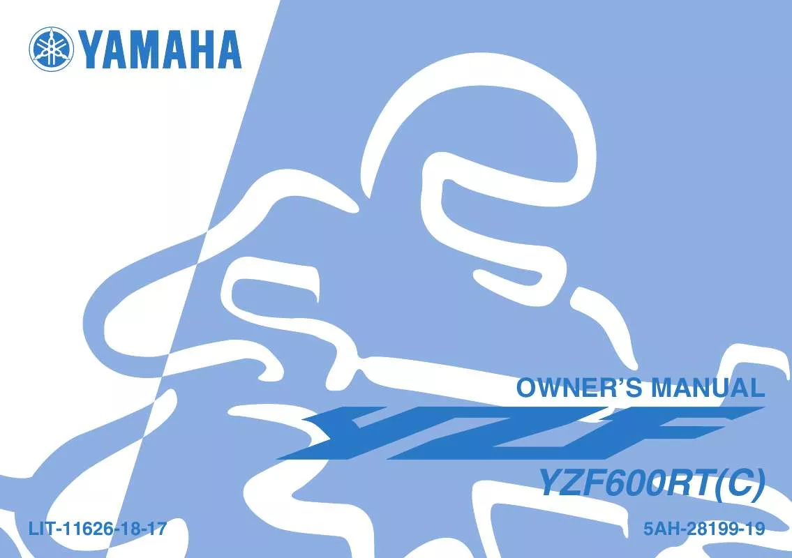 Mode d'emploi YAMAHA YZF-600R-2005