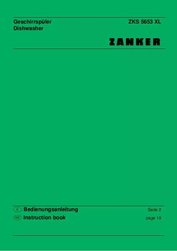 Mode d'emploi ZANKER ZKS5653XL