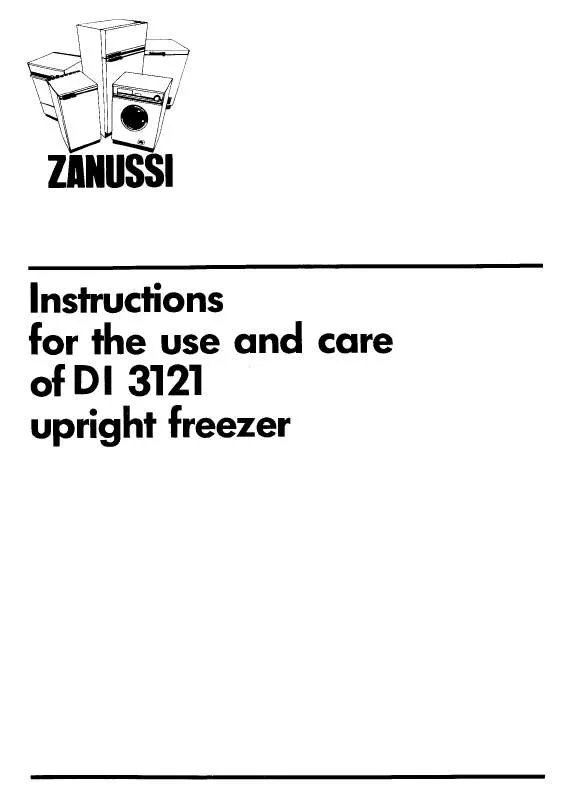 Mode d'emploi ZANUSSI DI3121/A
