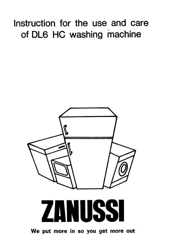 Mode d'emploi ZANUSSI DL6