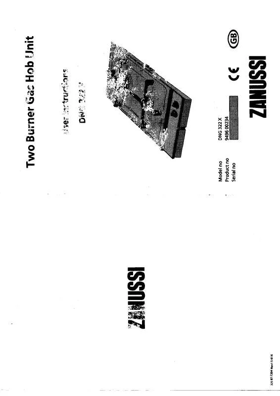 Mode d'emploi ZANUSSI DNG322X