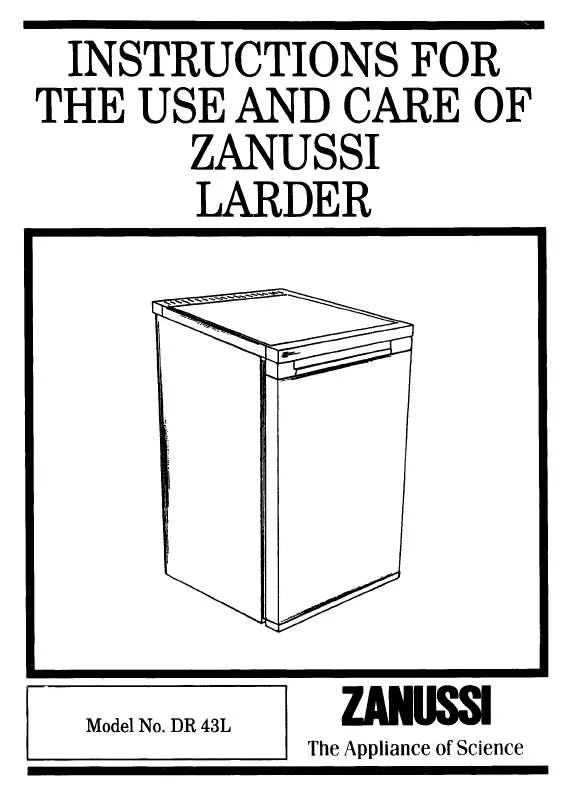 Mode d'emploi ZANUSSI DR43L FROM 218