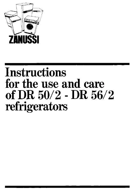 Mode d'emploi ZANUSSI DR50/2/B