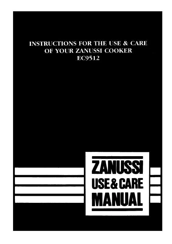 Mode d'emploi ZANUSSI EC9512
