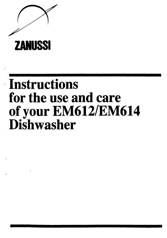 Mode d'emploi ZANUSSI EM612