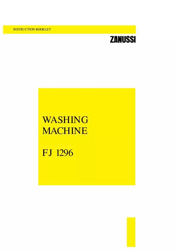 Mode d'emploi ZANUSSI FJ1296